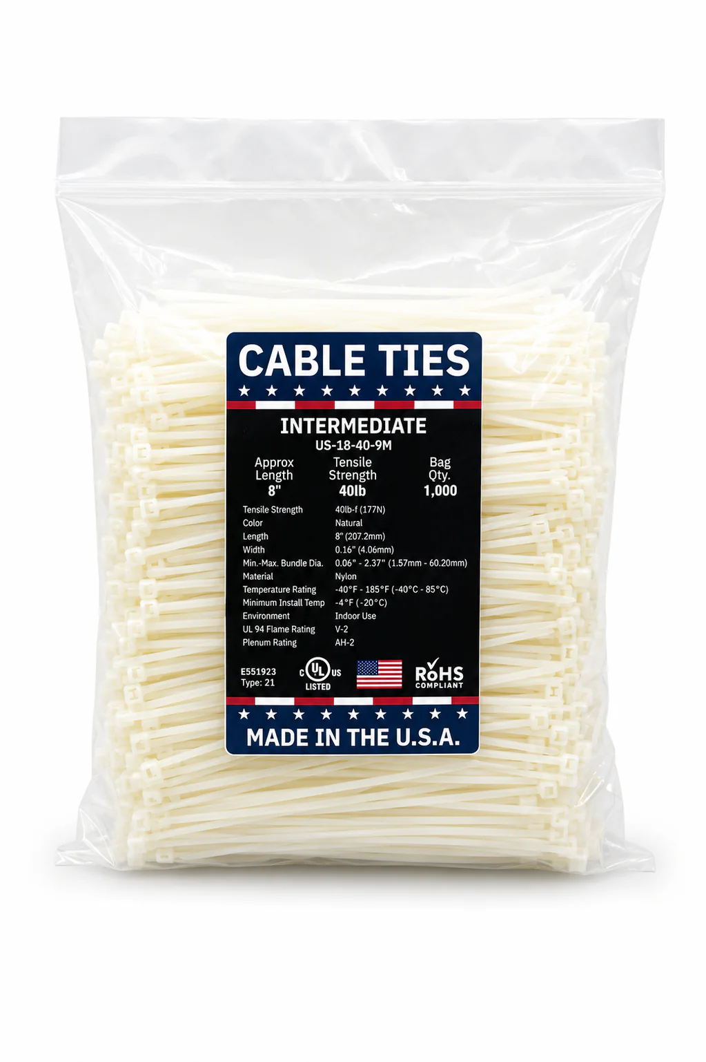 Natural Cable Ties & Zip Ties